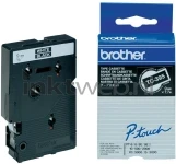 Brother TC-395 wit op zwart breedte 9 mm