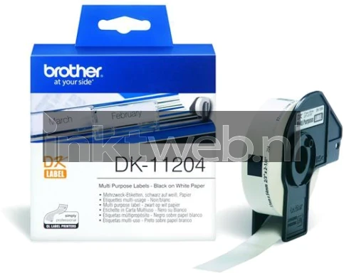 Brother DK-11204 17 mm x 54 mm  wit