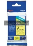 Brother TZE-611 zwart op geel breedte 6 mm
