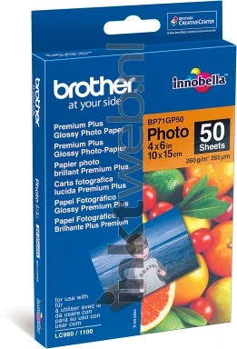 Brother BP71GP50 Glans | 10x15 | 260 gr/m² 50 vellen