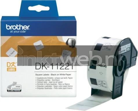 Brother DK-11221 23 mm x 23 mm  wit