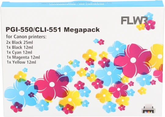 FLWR Canon PGI-550 / CLI-551 Megapack