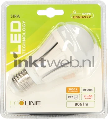 Ecoline LED Lamp warm wit, E27