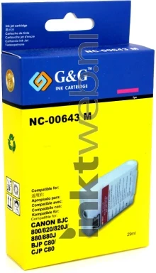 Canon BJI-643M magenta voorkant doosje Front box