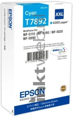 Epson T7892 cyaan Front box