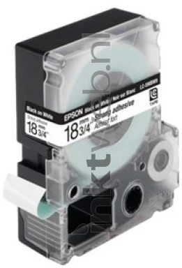 Epson LC-5WBW9 zwart op wit breedte 18 mm