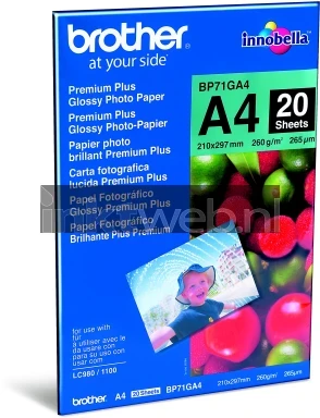 Brother BP71GA4 fotopapier Glans | A4 | 260 gr/m² 1 stuks