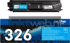 Brother TN-326C cyaan Combined box and product