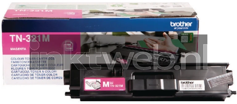 Brother TN-321M magenta Combined box and product