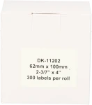 Huismerk Brother DK-11202 wit Back box