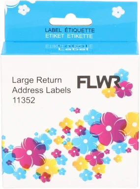 FLWR Dymo 11352 25 mm x 54 mm  wit