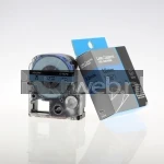 Huismerk Epson LC-4LBL9 zwart op blauw breedte 12 mm