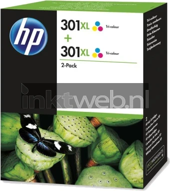 HP 301XL 2-pack (Opruiming 2 x 1-pack los) kleur