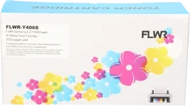 FLWR Samsung CLT-Y406S geel (Huismerk (compatible))