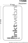 Dymo 11354 permanente Multi functionele Labels wit Diverse