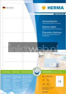 4265 63,5x46,6 MM verpakking Front box