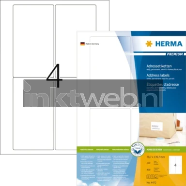 Herma 4472 78,7x139,7 MM Front box