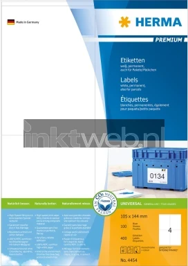 4454 105x144 MM verpakking Front box
