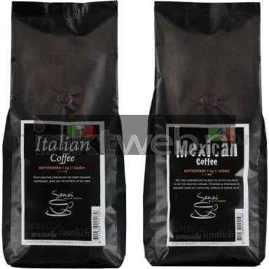 Senzicoffee Senzi Mexican en Italian Koffie Front box
