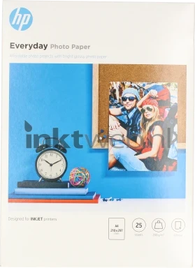 HP Everyday fotopapier 25 vel Glans | A4 | 200 gr/m² 1 stuks
