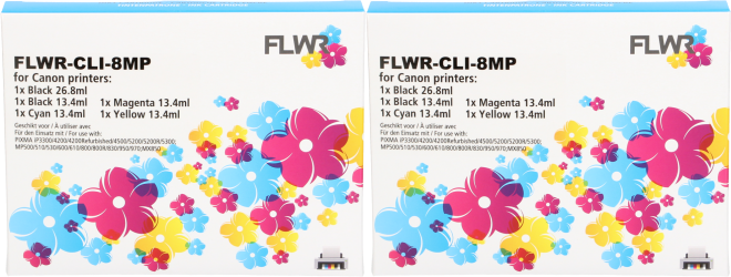 Huismerk Canon PGI-5 / CLI-8 10-pack zwart en kleur Front box