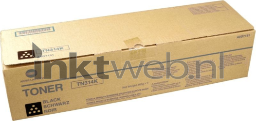 Konica Minolta TN-314K zwart Front box