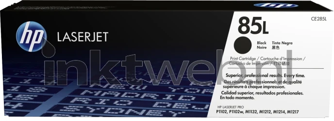 HP 85L zwart Front box