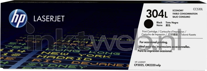 HP 304L zwart Front box