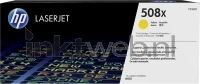 HP 508X (Sticker resten) geel