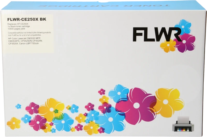 FLWR HP 504A zwart (Huismerk (remanufactured))