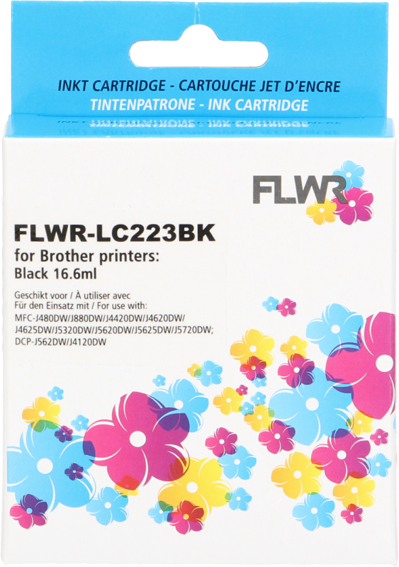 FLWR Brother LC-223BK zwart