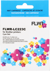 FLWR Brother LC-223C cyaan Front box