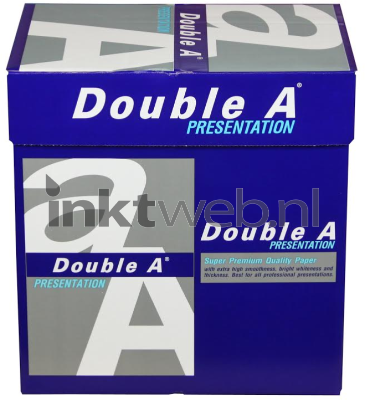 Blauw Inspecteren Derbevilletest Double A Presentation A4 Papier 5 pakken (100 grams) wit (Origineel)