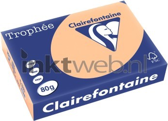 Clairefontaine A4 papier gekleurd Abrikoos Front box