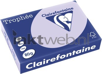 Clairefontaine A4 papier gekleurd Lila Front box