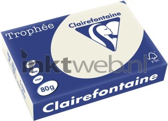 Clairefontaine A4 papier gekleurd Parelgrijs Front box