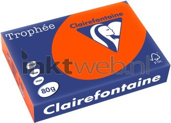 Clairefontaine A4 papier gekleurd Cardinaal Rood Front box