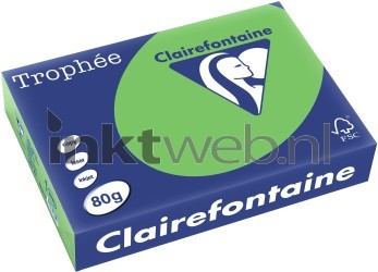 Clairefontaine A4 papier gekleurd Grasgroen Front box