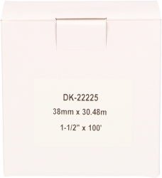 FLWR Brother  DK-22225  x 38 mm 30.48 M wit Back box