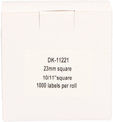 FLWR Brother  DK-11221 23 mm x 23 mm  wit Back box