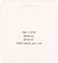 FLWR Brother  DK-11218 24 mm x 24 mm  wit FLWR-DK-11218