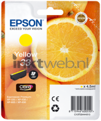 Epson 33 geel Front box