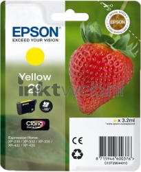 Epson 29 geel Front box