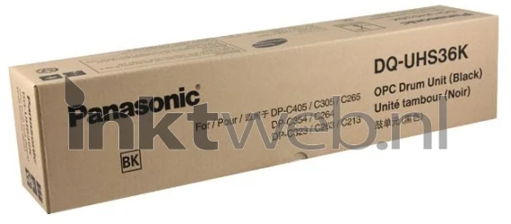 Panasonic DQUHS36K zwart Front box