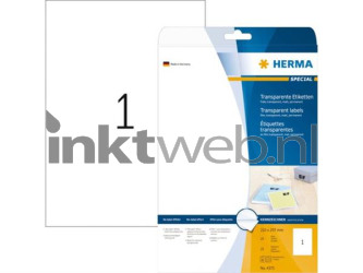 Herma 4375 folie-etiketten transparante mat Combined box and product