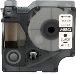 FLWR Dymo  45803 zwart op wit breedte 19 mm Product only