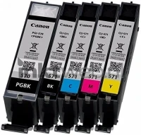 Canon CLI-571 5-pack (Opruiming 5 x 1-Pack los) zwart en kleur