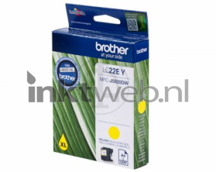 Brother LC-22EY geel Front box