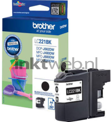 Brother LC-221BK zwart Combined box and product