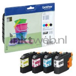 Brother LC-221 Multipack zwart en kleur Combined box and product